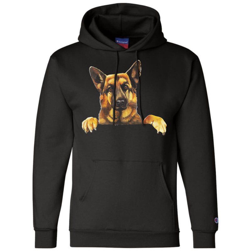 German Shepherd Dog Clothes T  Shirt Cute German Shepherd Dog Pocket S Champion Hoodie | Artistshot