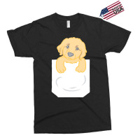 Golden Retriever Dog T  Shirt Cute Funny Golden Retriever Puppy Pocket Exclusive T-shirt | Artistshot