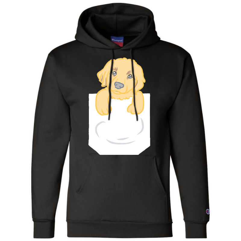 Golden Retriever Dog T  Shirt Cute Funny Golden Retriever Puppy Pocket Champion Hoodie | Artistshot