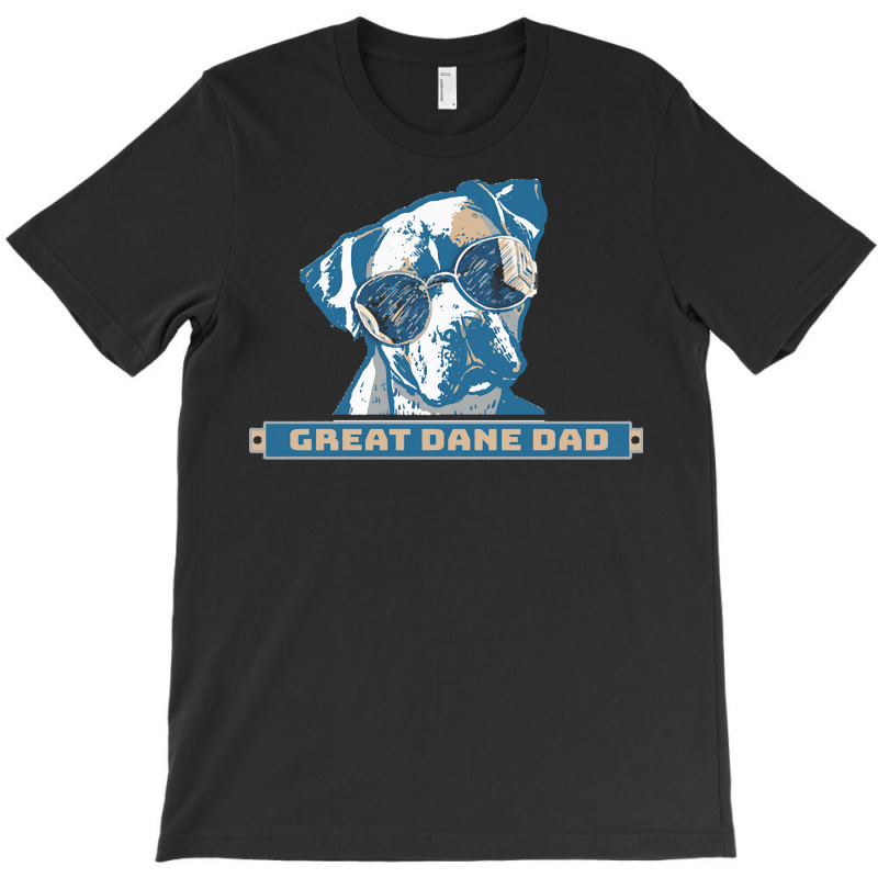 Great Dane Dad T  Shirt Great Dane Dad Cool Retro Vintage Gifts Cool S T-shirt | Artistshot