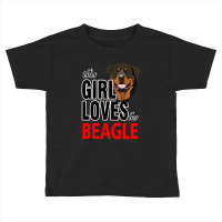 Merry Christmas Dog This Girl Loves Her Beagle Toddler T-shirt | Artistshot