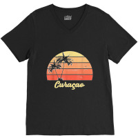 Curacao Holiday Vacation Cruise Travel V-neck Tee | Artistshot