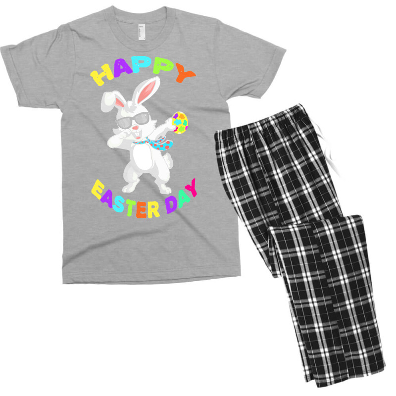 Happy Easter Bunny T  Shirt Funny Dabbing Rabbit Sunglasses Easter Bun Men's T-shirt Pajama Set | Artistshot