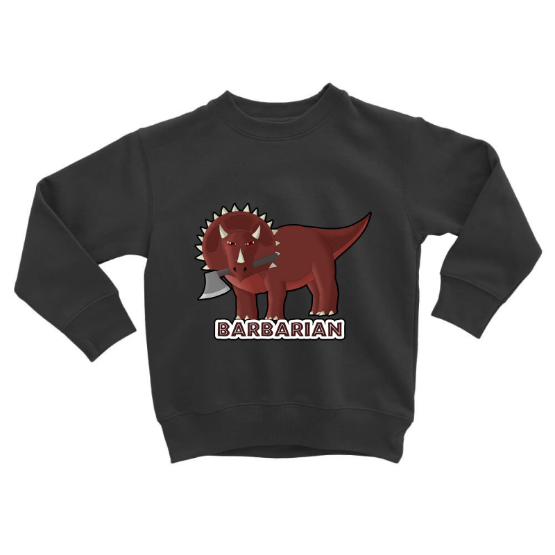 Dungeons And Dinos Rpg - Barbarian Toddler Sweatshirt by Milne Charlton | Artistshot