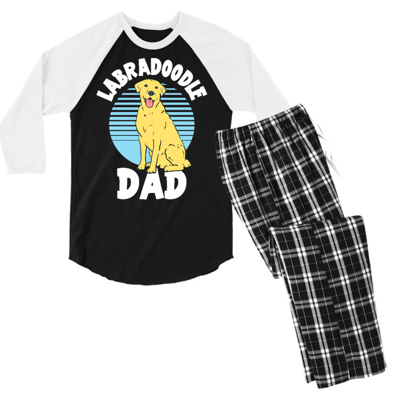 Labradoodle T  Shirt Labradoodle Dad T  Shirt Men's 3/4 Sleeve Pajama Set | Artistshot