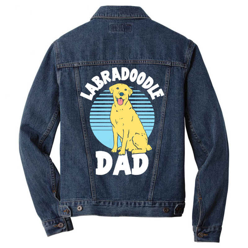 Labradoodle T  Shirt Labradoodle Dad T  Shirt Men Denim Jacket | Artistshot