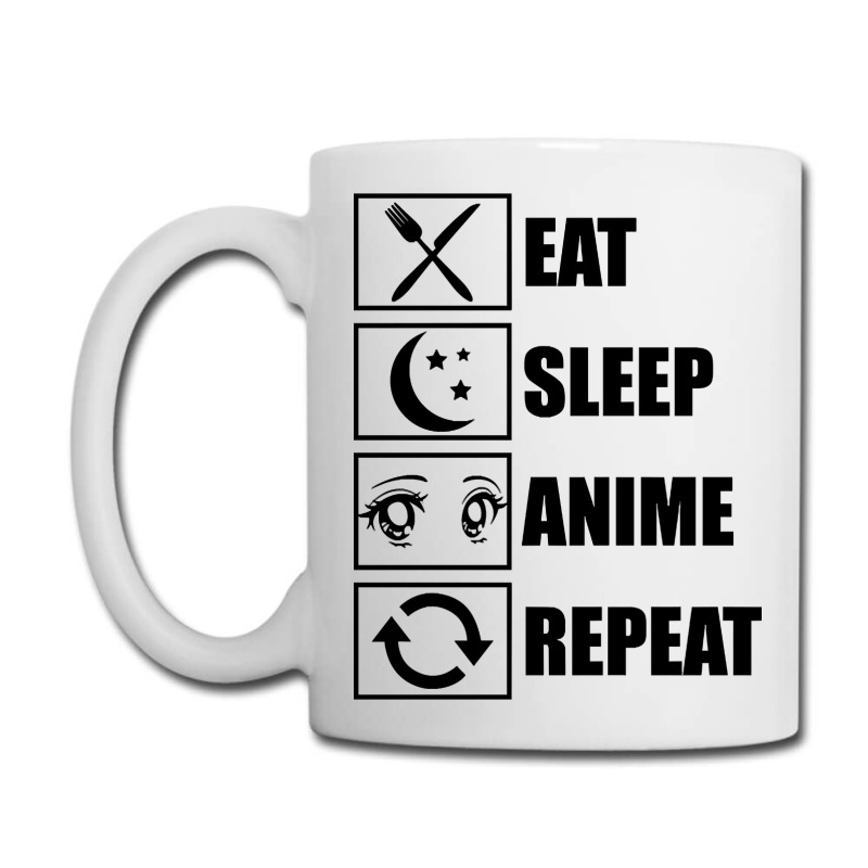 Eat, Sleep, Anime, Repeat!!!!!! Coffee Mug | Artistshot