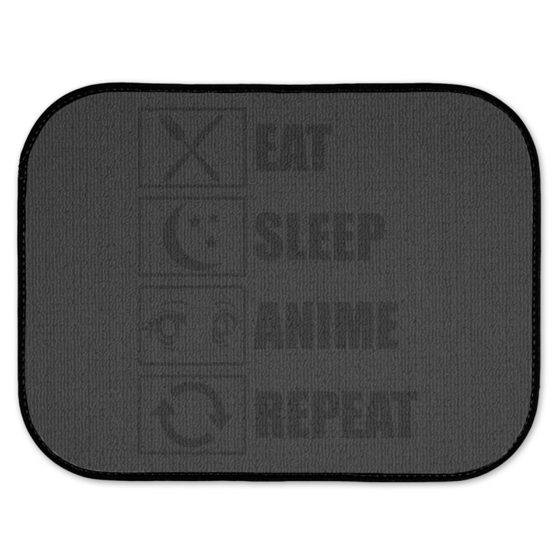 Eat, Sleep, Anime, Repeat!!!!!! Rear Car Mat | Artistshot