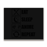 Eat, Sleep, Anime, Repeat!!!!!! Metal Print Horizontal | Artistshot