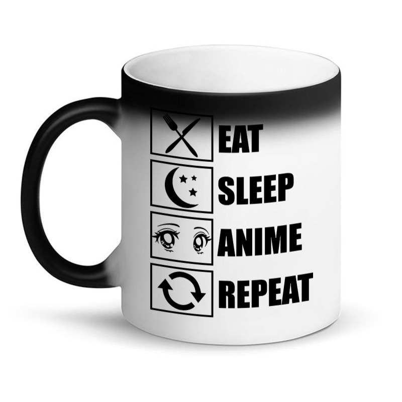 Eat, Sleep, Anime, Repeat!!!!!! Magic Mug | Artistshot