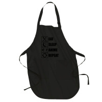 Eat, Sleep, Anime, Repeat!!!!!! Full-length Apron | Artistshot