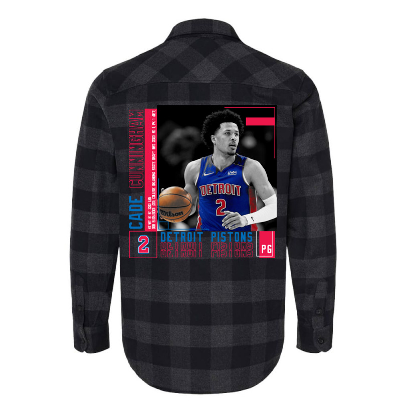 Cade Cunningham Basketball Edit Poster Pistons Flannel Shirt by adwoaafredyy | Artistshot