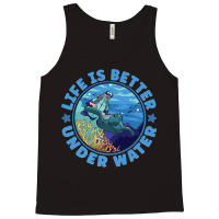 Life Is Better Under Water Marine Biology Scuba Diver Premium Tank Top | Artistshot