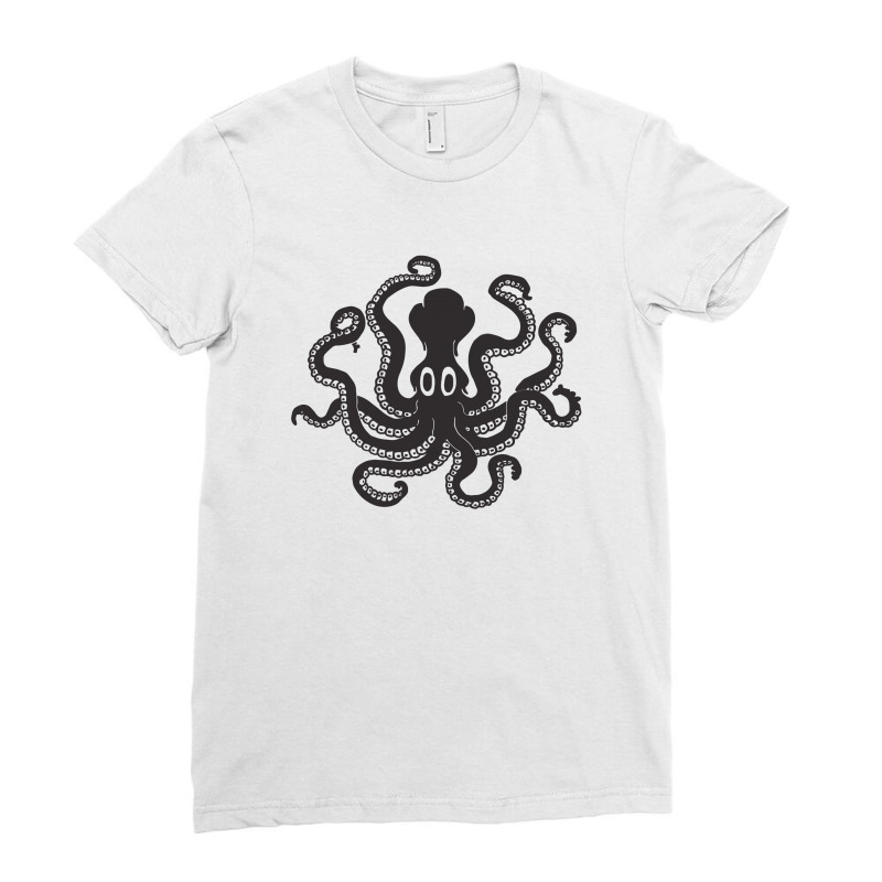 Minoan Octopus Ladies Fitted T-Shirt by NIDADESIGN | Artistshot