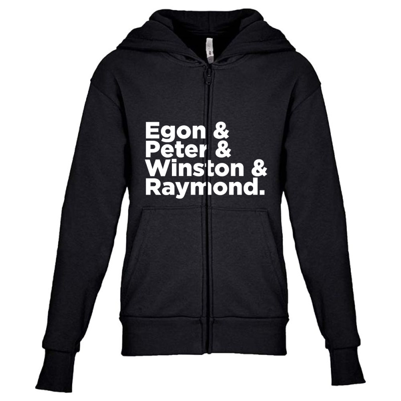 Egon & Peter & Winston & Raymond Youth Zipper Hoodie by Milne Charlton | Artistshot