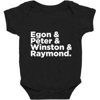 Egon & Peter & Winston & Raymond Baby Bodysuit | Artistshot