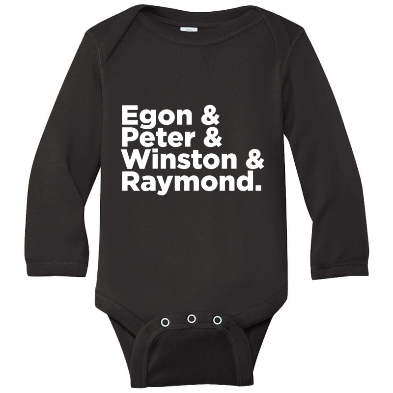 Egon & Peter & Winston & Raymond Long Sleeve Baby Bodysuit by Milne Charlton | Artistshot