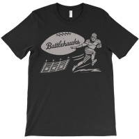 Vintage Xfl Football St Louis Battlehawks Gray Battlehawks Wordmark T-shirt | Artistshot