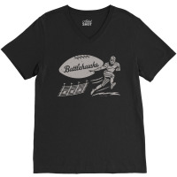 Vintage Xfl Football St Louis Battlehawks Gray Battlehawks Wordmark V-neck Tee | Artistshot