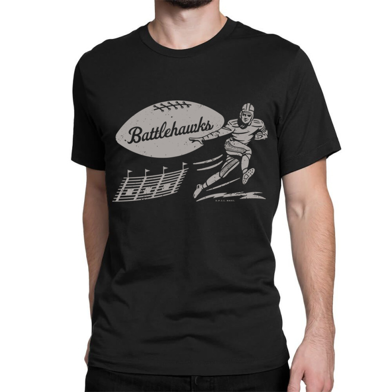 Vintage Xfl Football St Louis Battlehawks Gray Battlehawks Wordmark Classic T-shirt by JeremyHurley | Artistshot