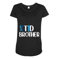 T1d Brother Shirt Type 1 Diabetes Awareness Brother Kids Maternity Scoop Neck T-shirt | Artistshot