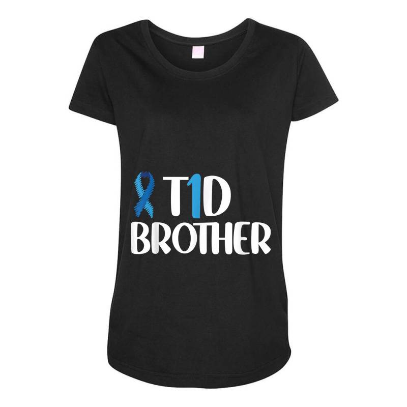 T1d Brother Shirt Type 1 Diabetes Awareness Brother Kids Maternity Scoop Neck T-shirt by MaricelyOrtiz | Artistshot