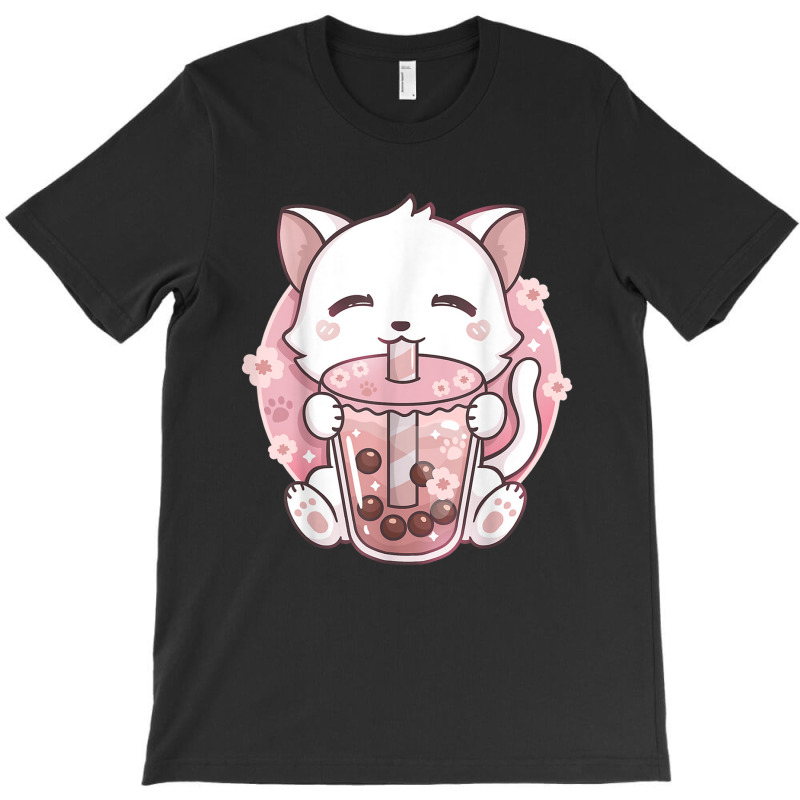 Anime Kawaii Boba Cat Bubble Tea Cat Boba Tea Cat T-Shirt by Irena D Good | Artistshot