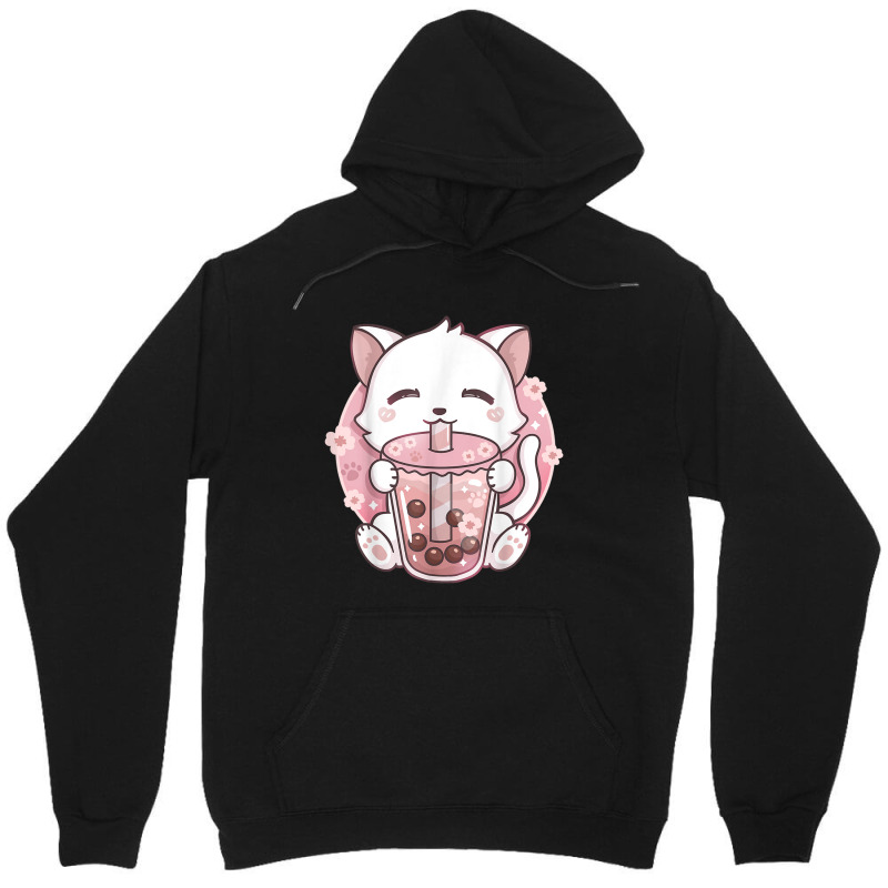 Anime Kawaii Boba Cat Bubble Tea Cat Boba Tea Cat Unisex Hoodie by Irena D Good | Artistshot