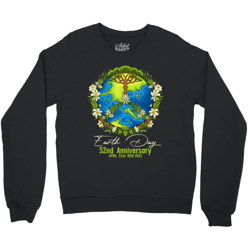 Earth Day 2022 52nd Earth Day Gifts Girls Boys Crewneck Sweatshirt | Artistshot