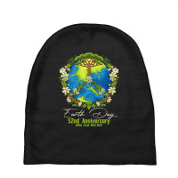 Earth Day 2022 52nd Earth Day Gifts Girls Boys Baby Beanies | Artistshot