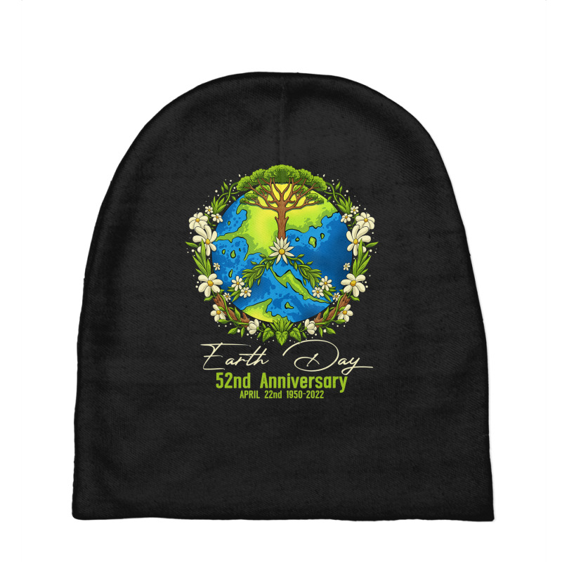 Earth Day 2022 52nd Earth Day Gifts Girls Boys Baby Beanies | Artistshot