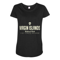 Virgin Islands National Park 1956 Arrowhead Tan Maternity Scoop Neck T-shirt | Artistshot