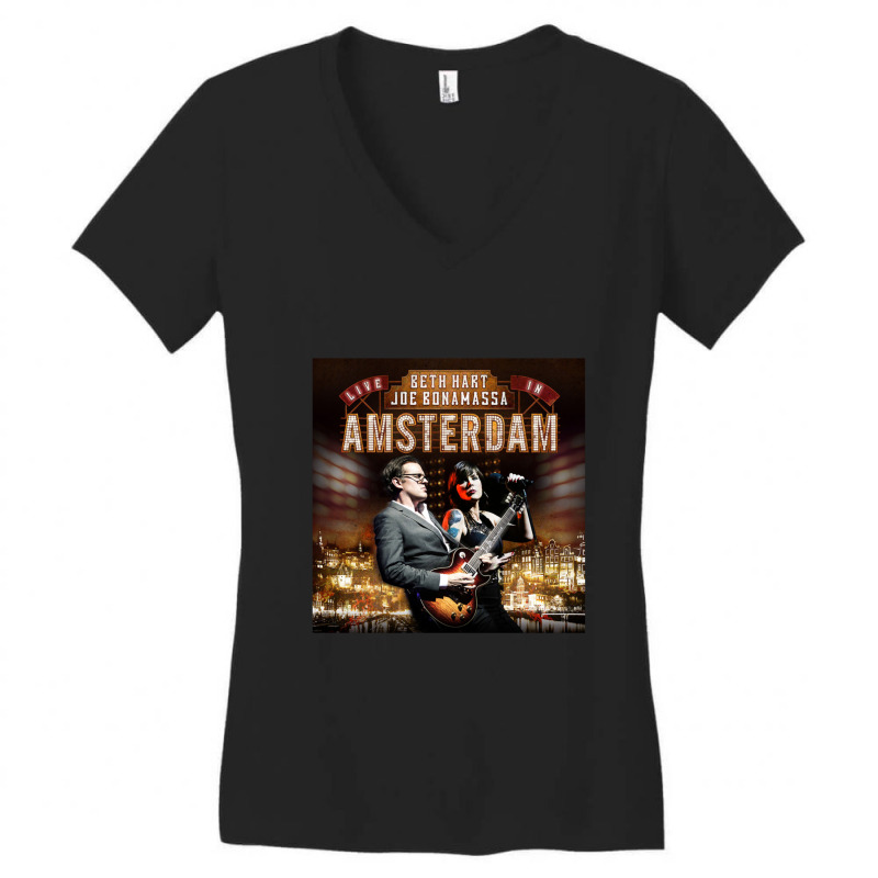 Live In Amsterdam Women's V-Neck T-Shirt by LuceroCrystalMurillo | Artistshot