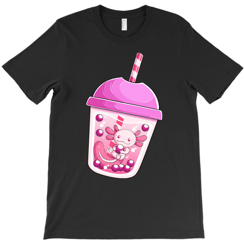 Axolotl Boba Tea T Shirt Bobalotl T-Shirt by Irena D Good | Artistshot