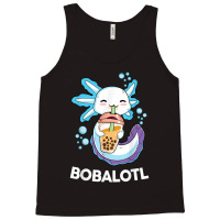 Axolotl Boba Bubble Tea Kawaii Anime Japanese Kids Teen Girl Tank Top | Artistshot