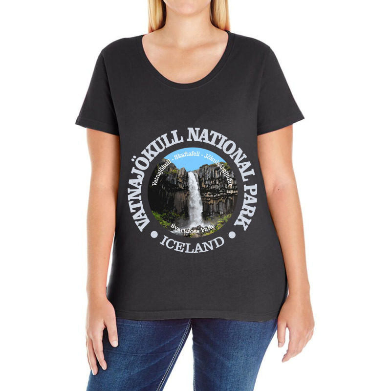 Vatnajokull National Park Ladies Curvy T-Shirt by ANTHONY VICK | Artistshot