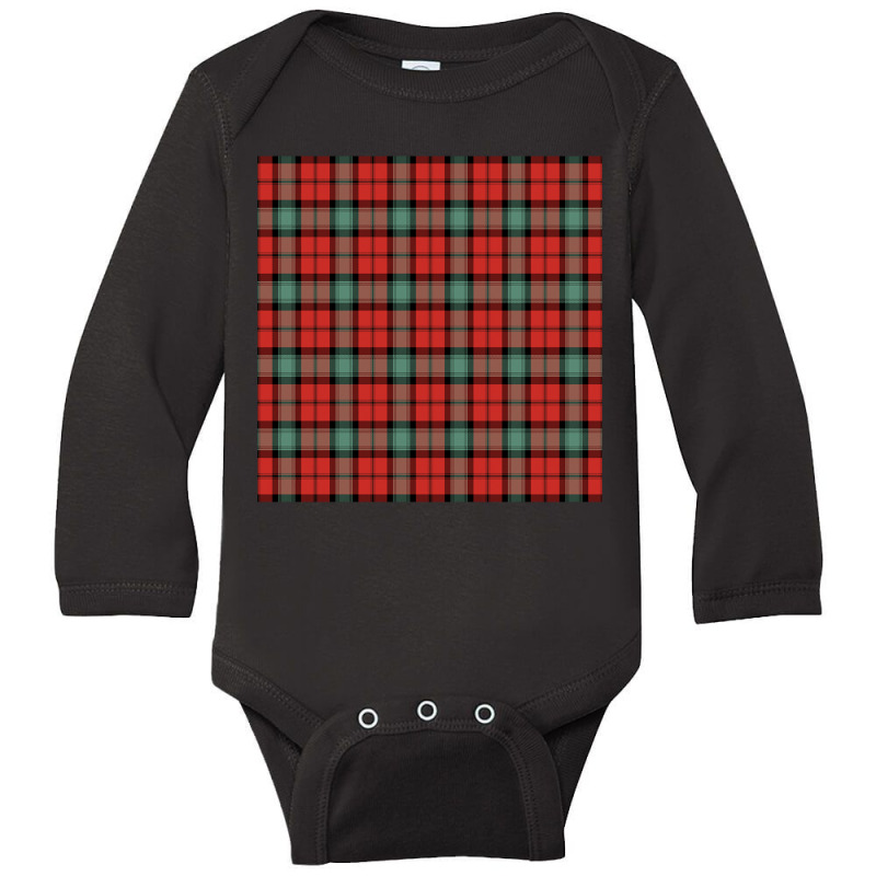 Kerr Ancient Plaid Tartan Scottish Long Sleeve Baby Bodysuit by declangreenwood | Artistshot