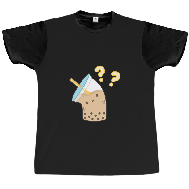 Boba Milk Tea Confused Graphic T-shirt by Irena D Good | Artistshot