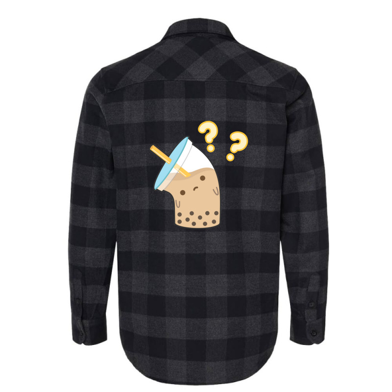 Boba Milk Tea Confused Flannel Shirt by Irena D Good | Artistshot