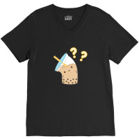 Boba Milk Tea Confused V-neck Tee | Artistshot