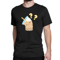 Boba Milk Tea Confused Classic T-shirt | Artistshot