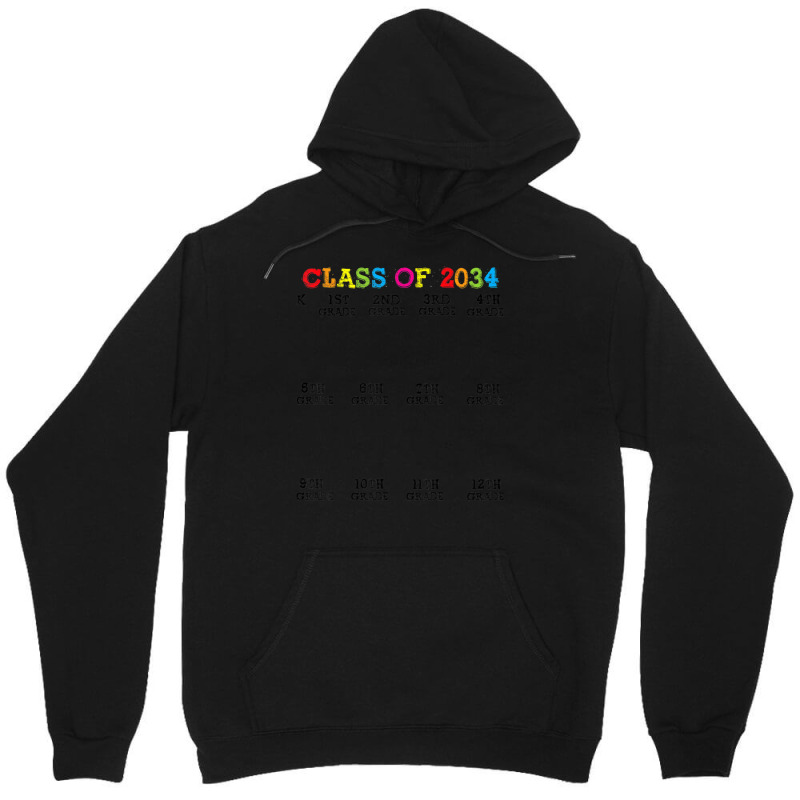 Class Of 2034 Handprin, Grow With Me Kindergarten Kid Unisex Hoodie | Artistshot