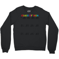 Class Of 2034 Handprin, Grow With Me Kindergarten Kid Crewneck Sweatshirt | Artistshot