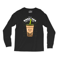 Boba Tapioca Pearls Tea Based Drink Bubble Milk Tea Long Sleeve Shirts | Artistshot