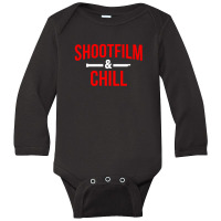 Shoot Film & Chill Long Sleeve Baby Bodysuit | Artistshot