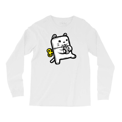 Robo Cat Long Sleeve Shirts Designed By Icang Waluyo