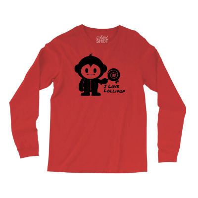 Monkeystein And Lollipop Long Sleeve Shirts Designed By Icang Waluyo