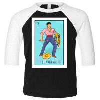 El Valiente Lottery Card Gift The Brave Card Mexican Lottery Toddler 3/4 Sleeve Tee | Artistshot