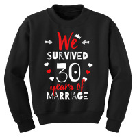 Funny 30th Wedding Anniversary Gifts For Couples Youth Sweatshirt | Artistshot