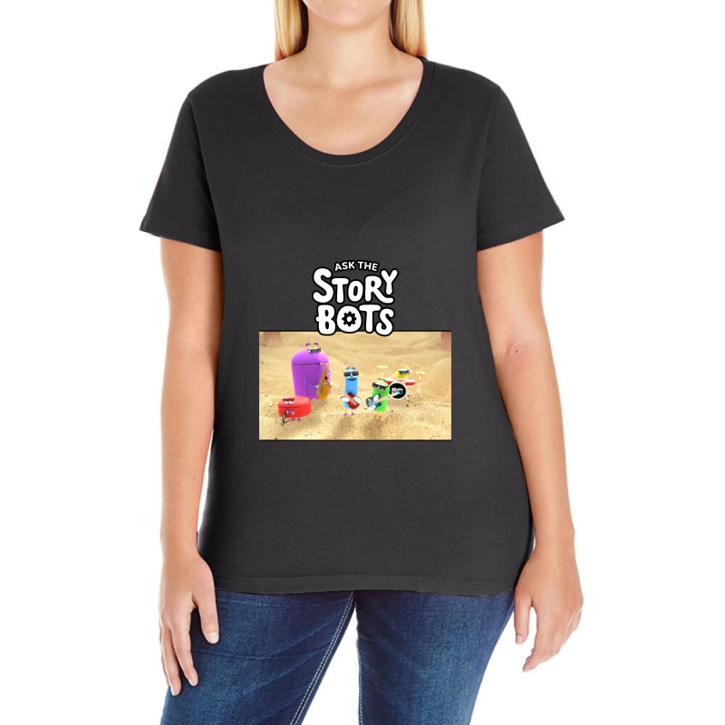 Ask The Storybots Ladies Curvy T-Shirt by bakarjenggotan | Artistshot